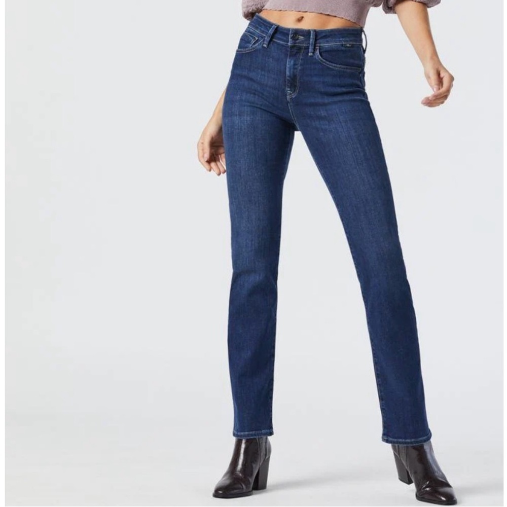 NWOT - Mavi Kendra Straight Leg Jeans in Dark Blue Supersoft Wash